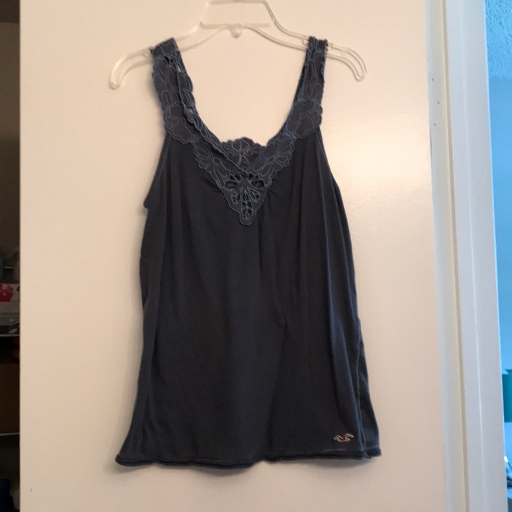 Blue/gray tank top